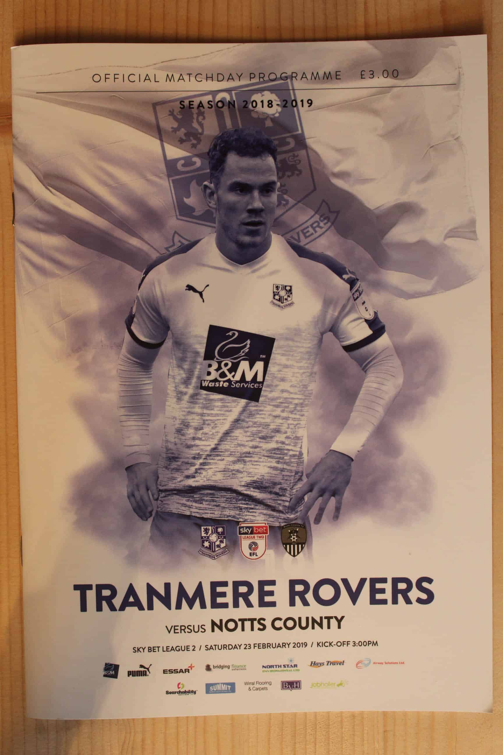 Tranmere Rovers FC v Notts County FC